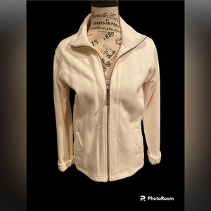 Columbia Cream Coloed Fleece Jacket